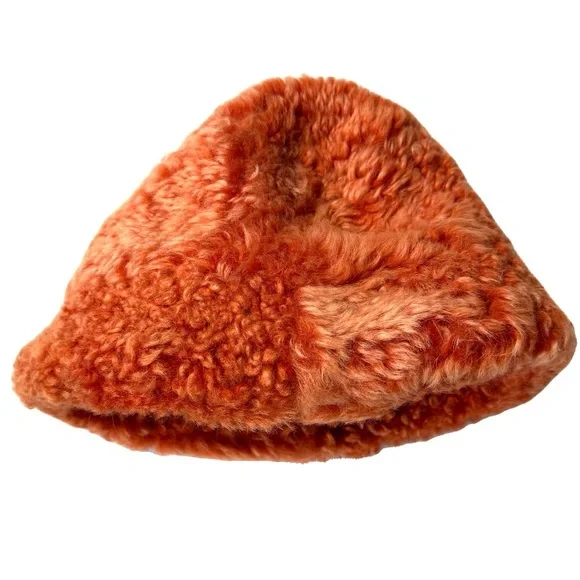 Cult Gaia shearling Orange Hat cult gaia | Accessories | Cult Gaia Kumi Orange Shearling  main image 4